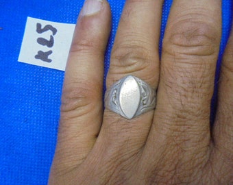 Vintage Mexican 925 Silver Signet Ring | Bold Square Face