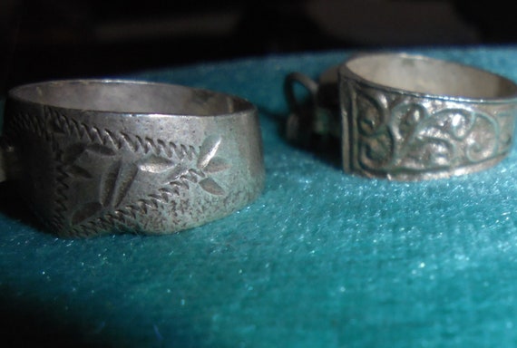 Moroccan Jewelry, set 2 silver Berber coin pendan… - image 4