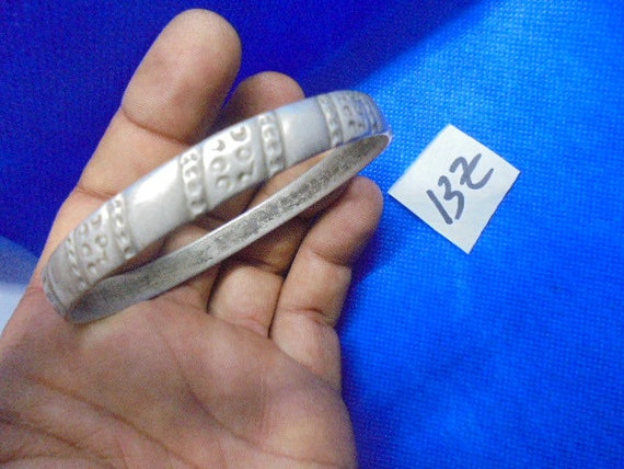 Moroccan Jewelry, old worn silver Souss Massa Cht… - image 1