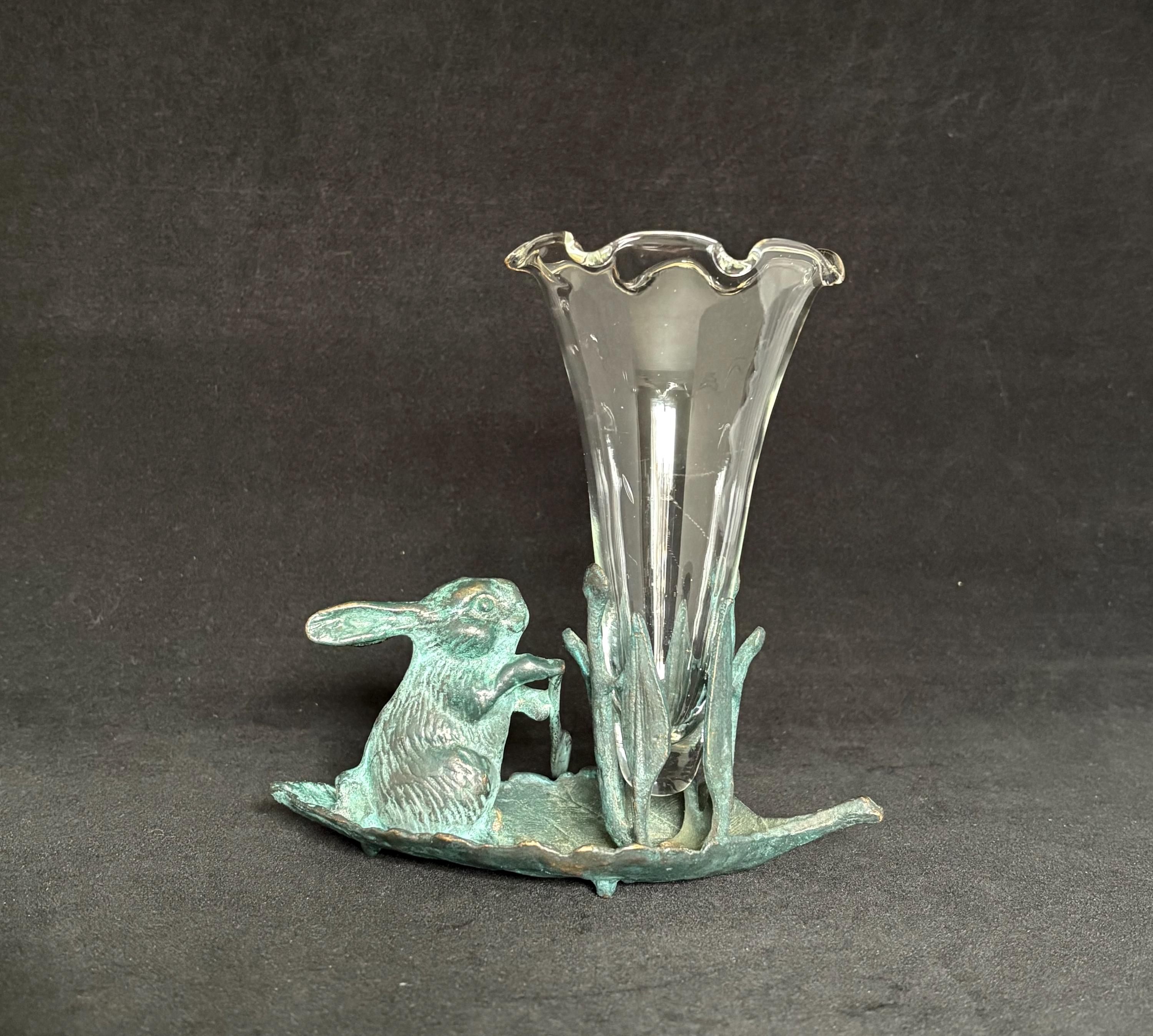 Andrea by Sadek Rabbit Rowing With Vase - Etsy