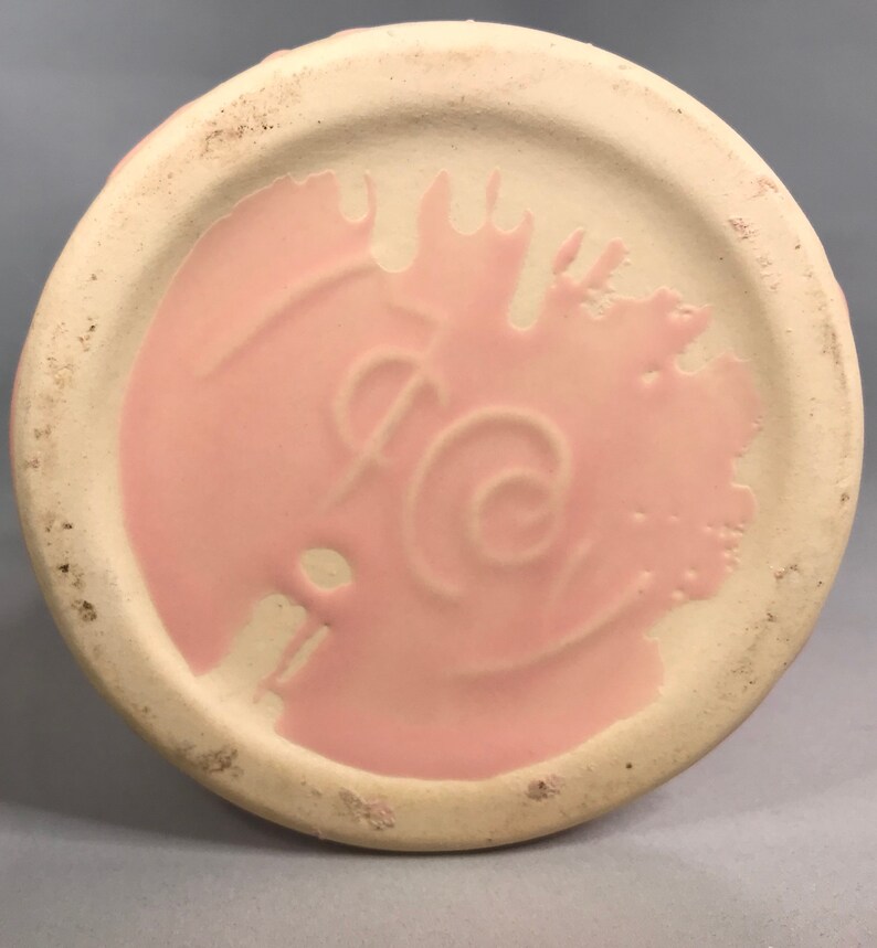 Vintage McCoy Pottery Pink Handled Ivy Vase 1940s | Etsy