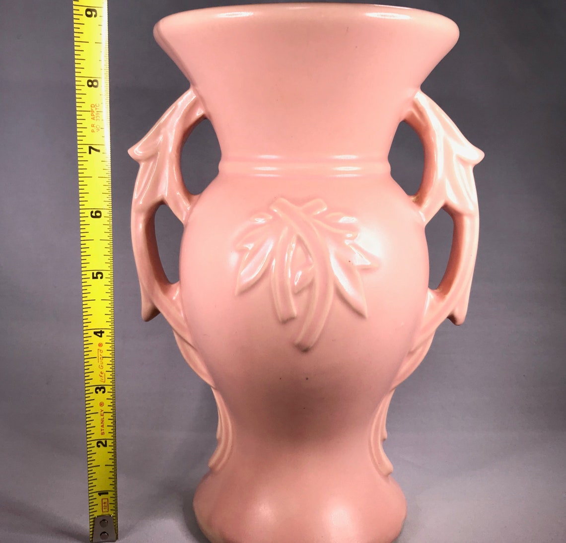 Vintage McCoy Pottery Pink Handled Ivy Vase 1940s | Etsy