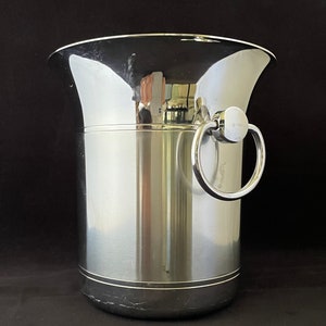 Assiette à bouillie et cuillère en Inox - Jean Couzon Orfèvre pour la