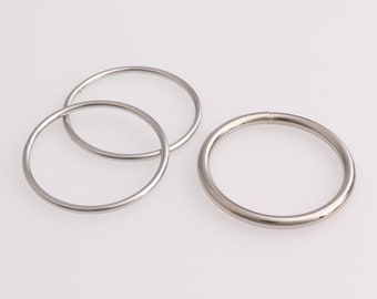 O-Ringe vernickelt 12,16,18,20,25,30 mm Stahl Rundring O-Ring Ringe Metallring