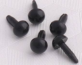 / Kleine 3 mm schwarz / Sicherheit Augen f/ür Pl/üschtiere oder Teddy B/är macht St/ück 1/ Paar/ solide schwarz Augen mit Kunststoff-R/ücken/
