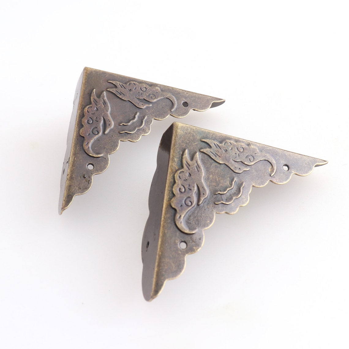 Metal Corner Protector Antique Bronze Corners 42mm Decorative Etsy