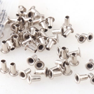50-1000pcs 6.5mm Metal Eyelets Grommets With Washers For Leather Craft  Clothes