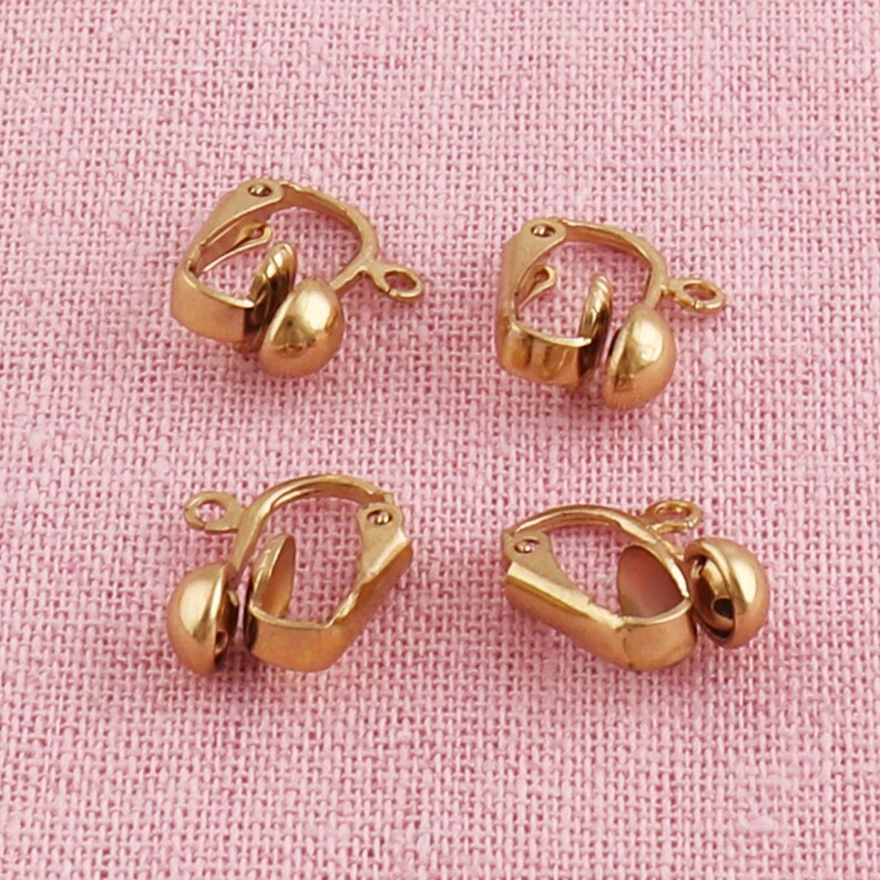 Findings Clip Clip on Earring Converter 8pairs Earring Clip Etsy