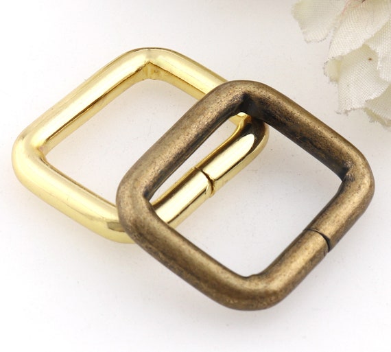 Ancient Bronze gold Square Buckle metal Rectangle Buckle Ring for