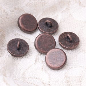 126mm button 10pcs shirt sewing button copper button shank button image 4