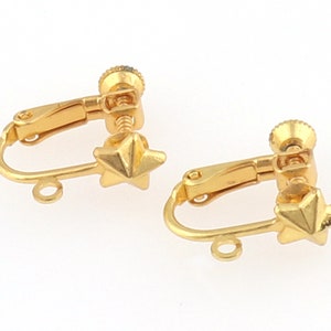 Paar onzichtbare clip op earring bevindingen met platte voorkant Sieraden Oorbellen Clipoorbellen 