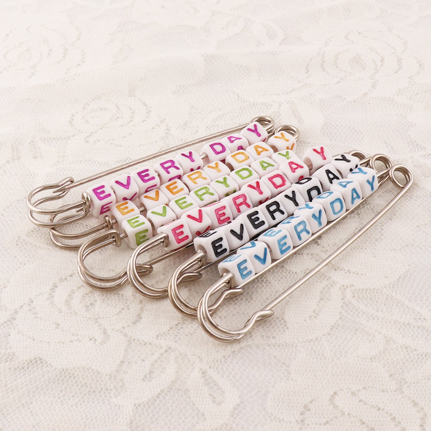 Large Safety Pins, Pin Charms Kilt Pins Safety Pin Brooch Pin Bar Pins  Snail Scrolled Jewelry Findings 30pcs 