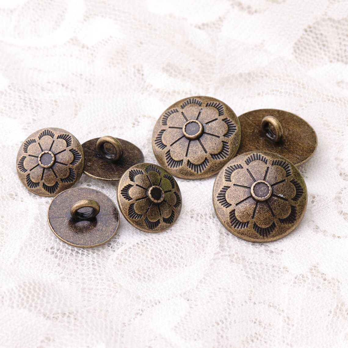 Antique Brass Blazer Buttons Set15mm 20mm Anticopper Shank Etsy