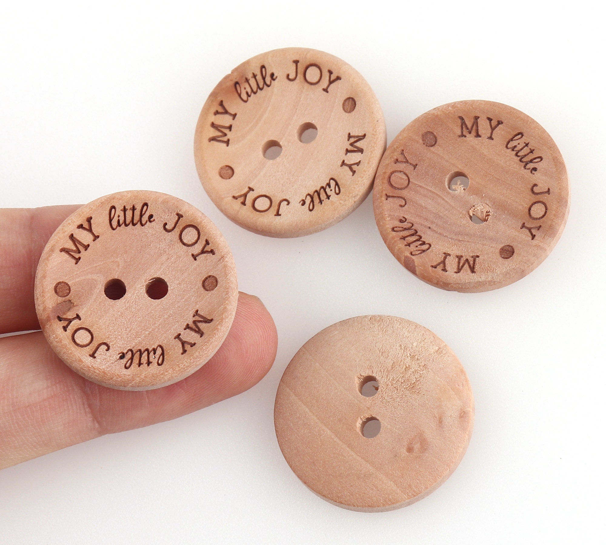 Wooden Buttons 10pcs 35mm Large Button Coat Buttons Two Holes Large Buttons  Sweater Button Sewing Fastener 