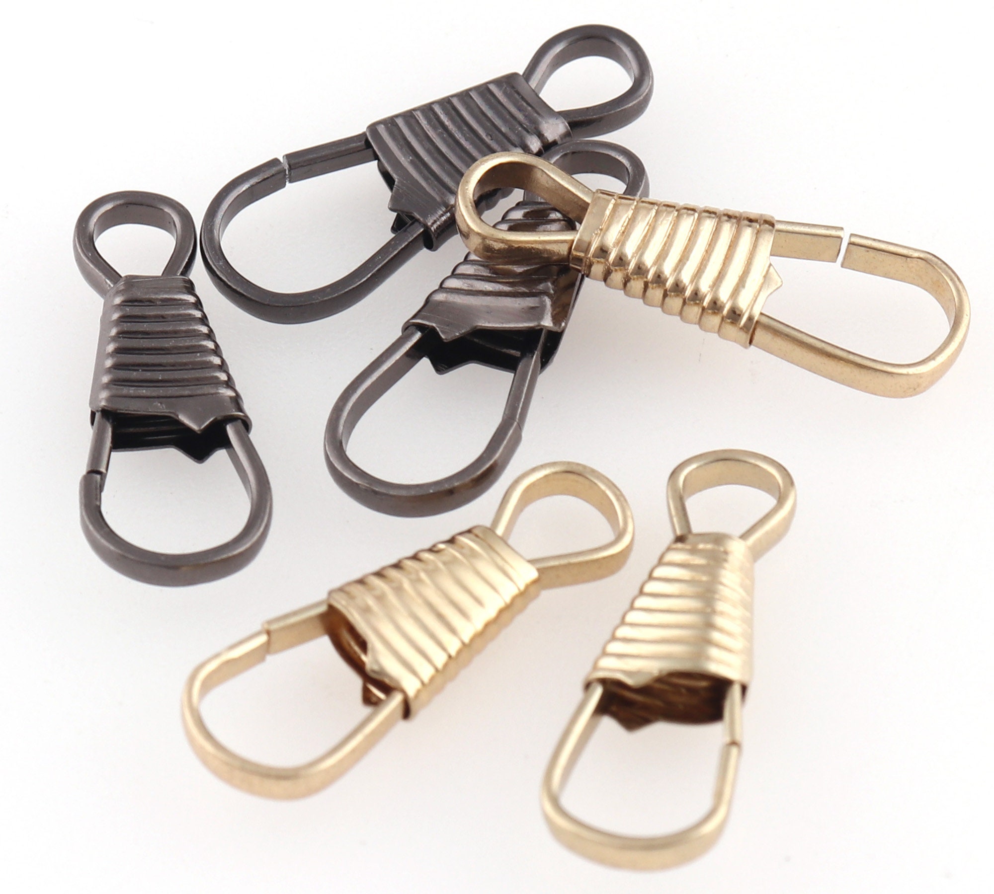 Lanyard snap clip hooks Gun black/Light gold Lanyard Clips Etsy