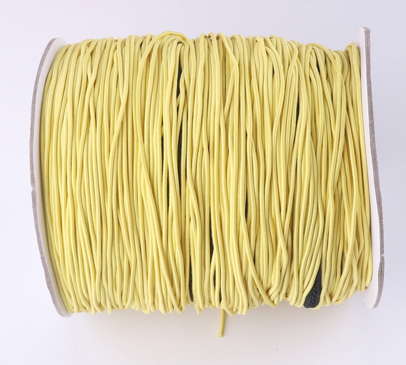 PinkYellow Elastic Cord,Personalized mask rope,Round Elastic Band Sewing for mask Knitting,Arts/&Craft Accessories,Clothing-1.5mm