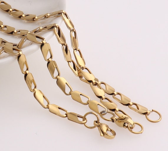 4 Mm Chain Link,necklace,gold Chain,jewelry Making Chain,wholesale Chain,fashion  Chain,for Clothing,hanging Chain,bag Hanging Chains -  Norway