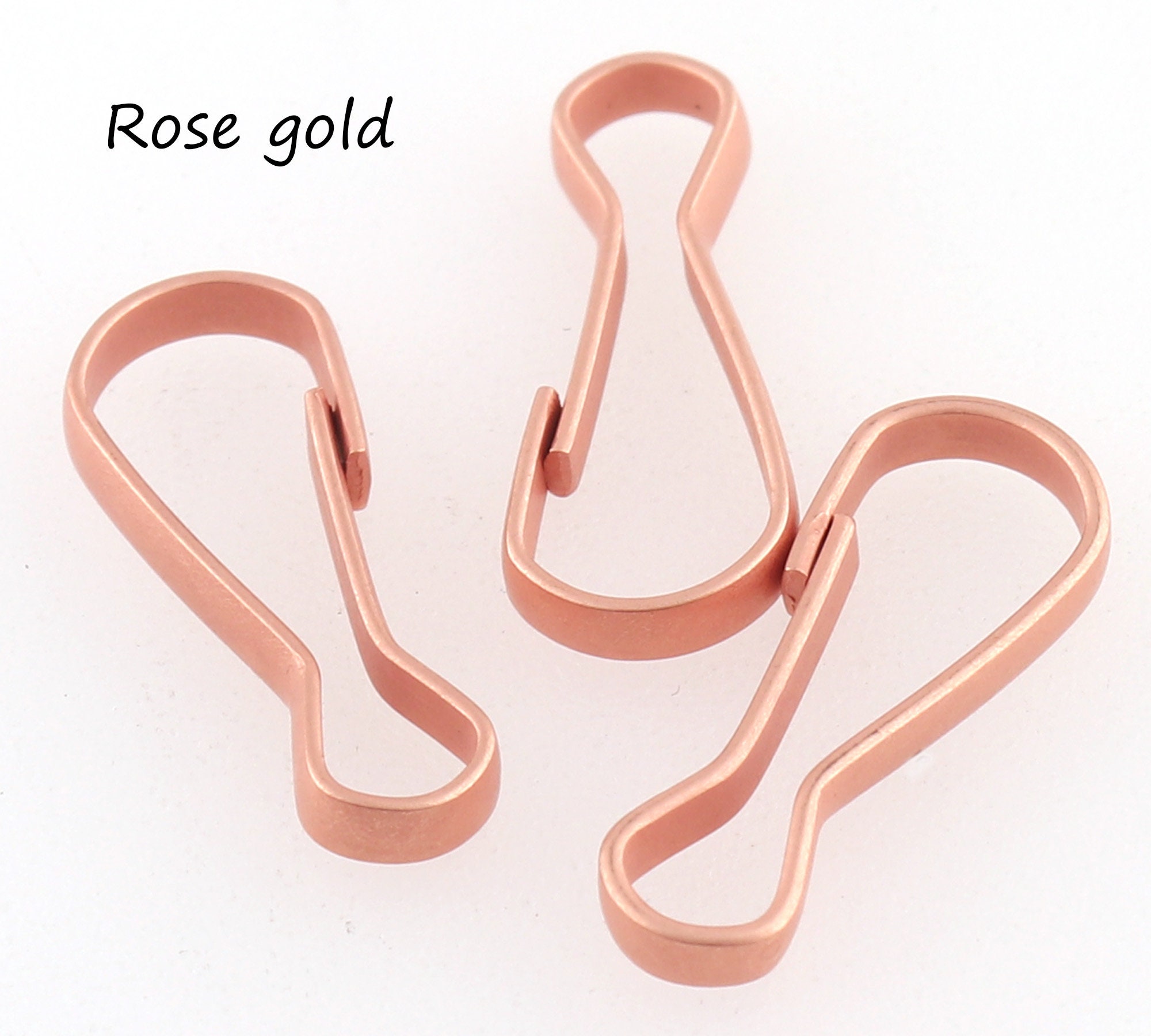 Lanyard Hooks,metal Lanyard Clips,accessory Clip,silver/gold/rose Gold DIY  Craft Supply,jewelry Supplies,bulk Craft for ID Card/keychain 