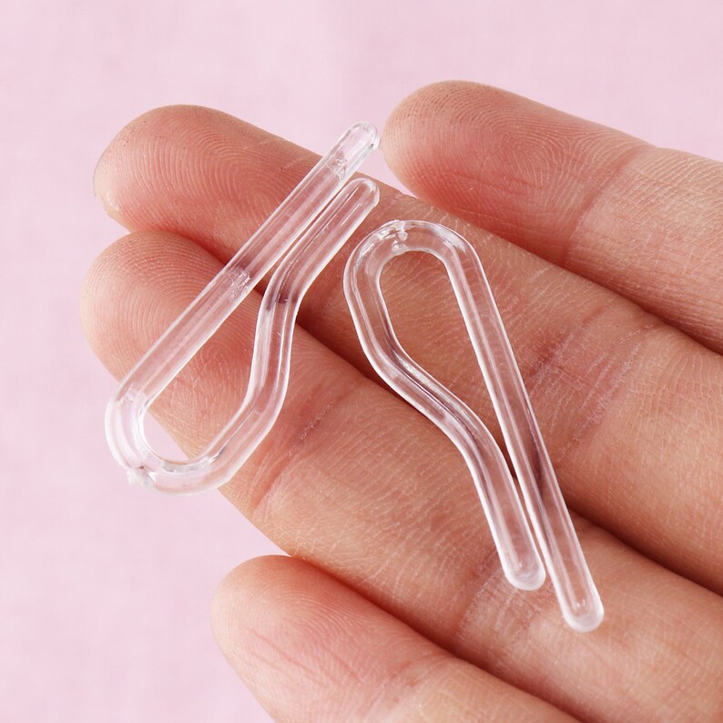 Plastic Hooks/ Plastic Hanger Hooks/ Clear Hooks/ 50pcs Etsy