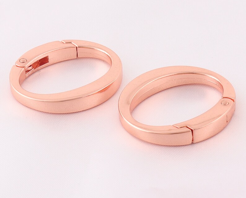 flat O-rings keychain ring Snap Hooks spring ring inner hardware ring 6pcs metal ring 29mm spring gate ring