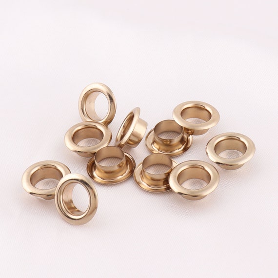 100 sets metal eyelets,eyelet grommet,rose gold eyelet,round eyelets