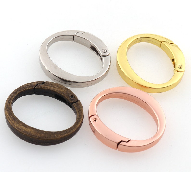 Colorful O-Ring for Bag,Crafts Supplies,Metal rings,Silver Oval rings,Purse strap rings,Purse ring,O rings,Spring clasp,Round ring-1 14/'/'