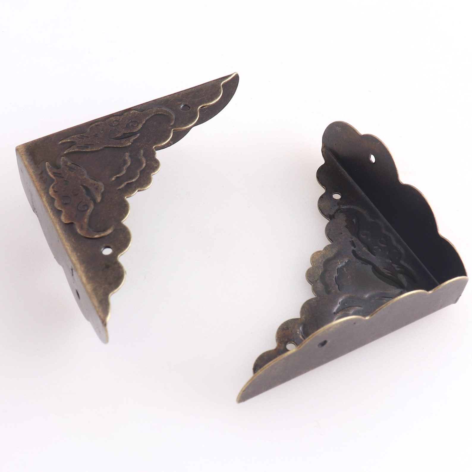 Metal Corner Protector Antique Bronze Corners 42mm Decorative Etsy