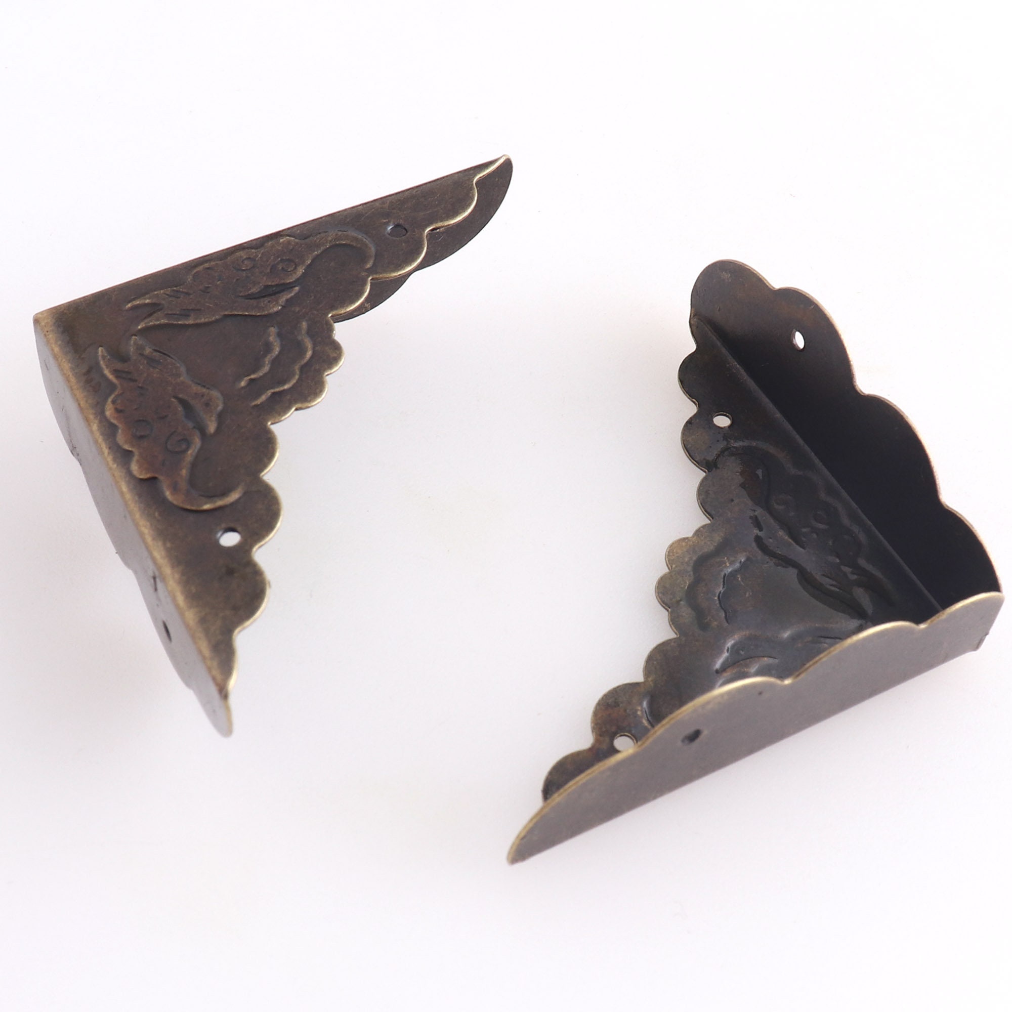 Metal Corner Protector Antique Bronze Corners 42mm Decorative Etsy