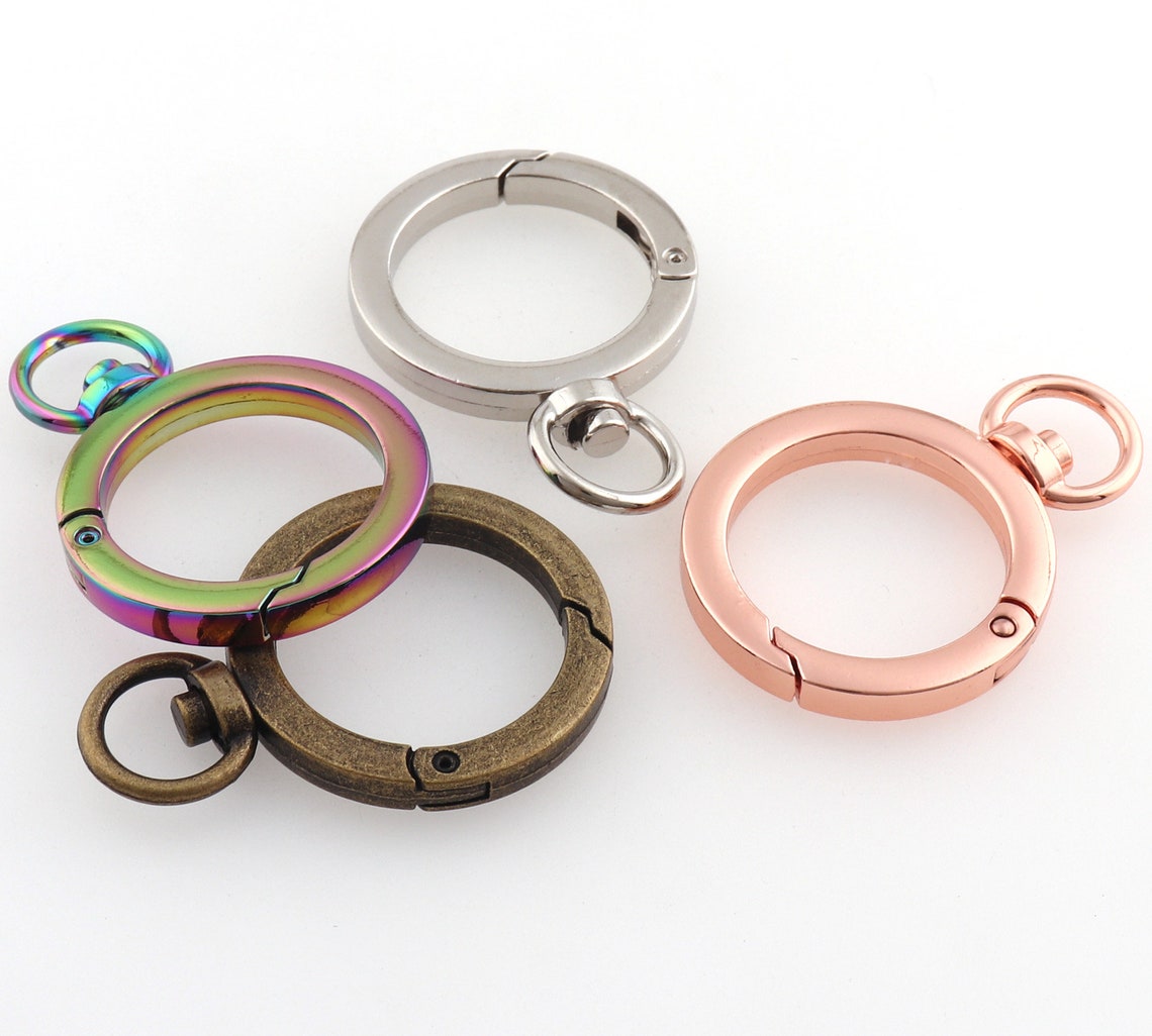 Colorful Spring O Ringround Spring Ring With Swivel Etsy