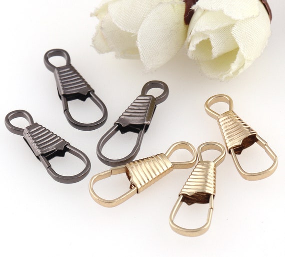 Lanyard Snap Clip Hooks Gun Black/light Gold Lanyard Clips Lanyard Snap  Hooks Jewelry Clasp Snap Clip Hooks for ID Card/keychain-1''. 