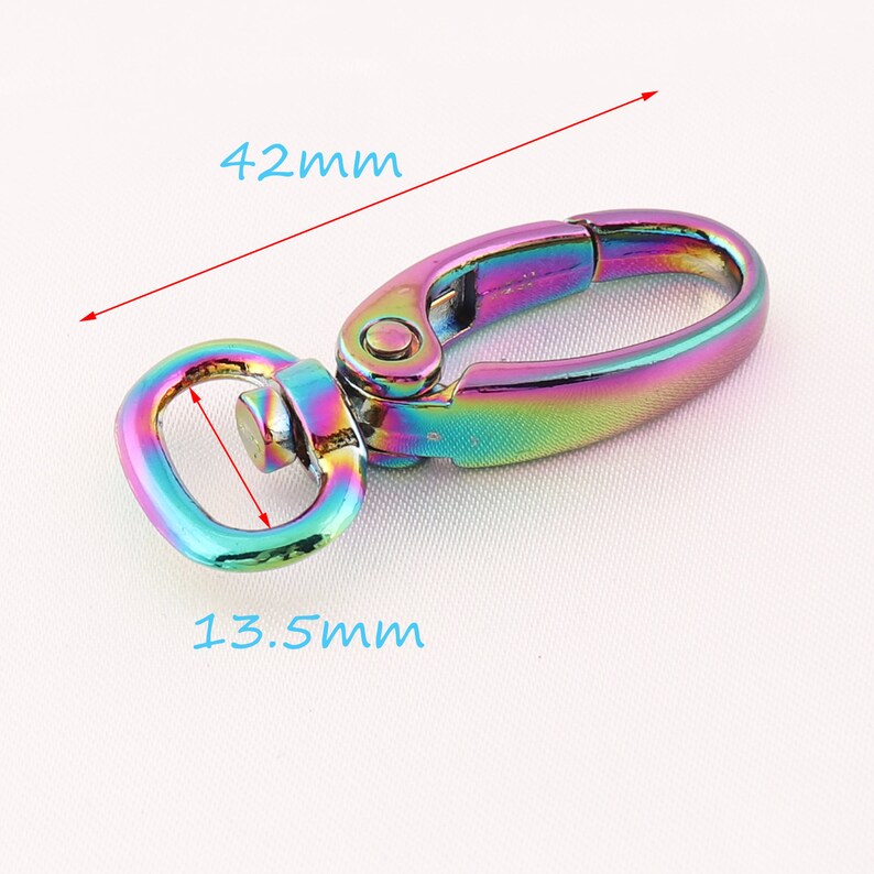 4pcs 42mm13.5mm Rainbow Lobster Clasp Swivel Snap Lobster Etsy