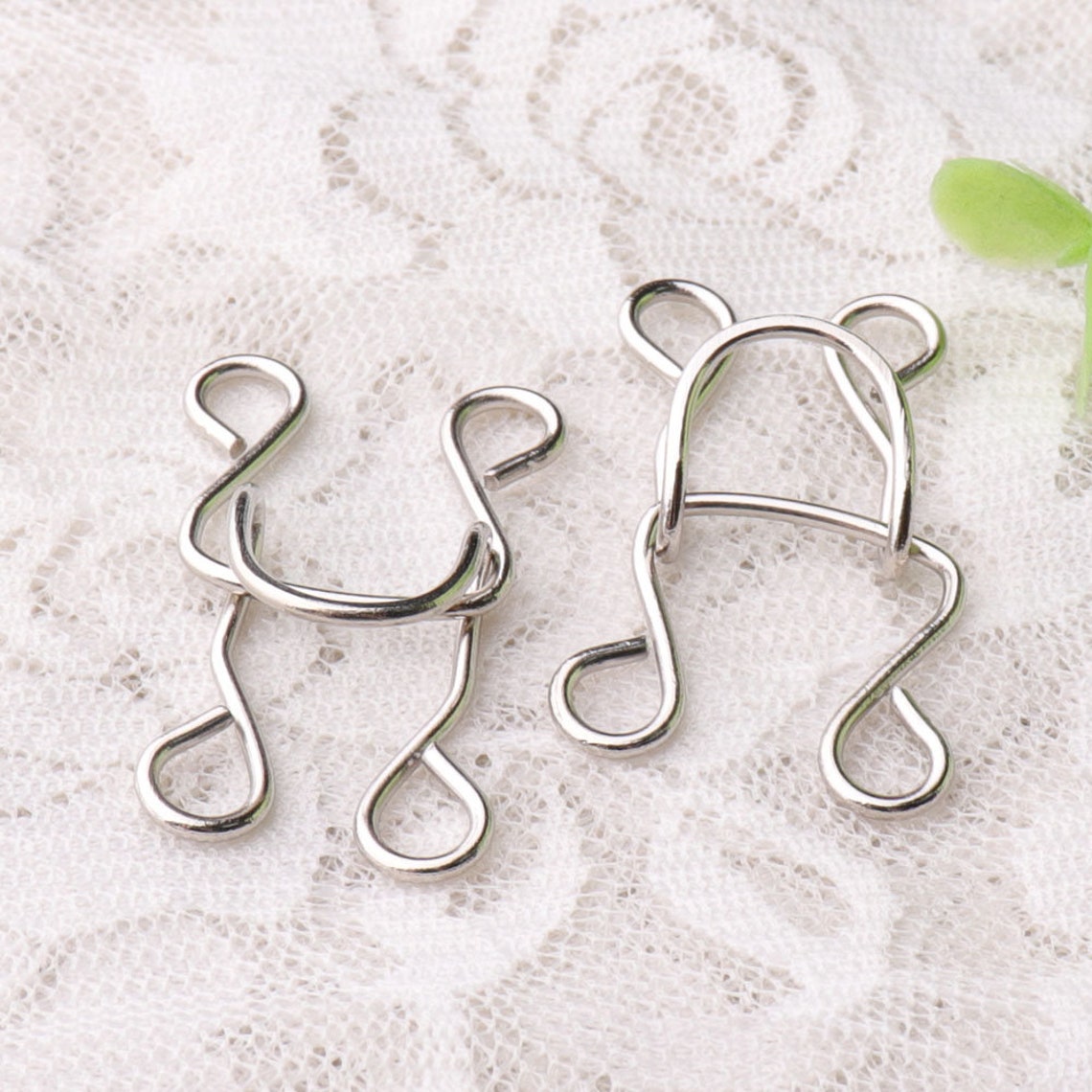 Large silver hook and eyes 50sets 22.5mm metal hook and eye Etsy