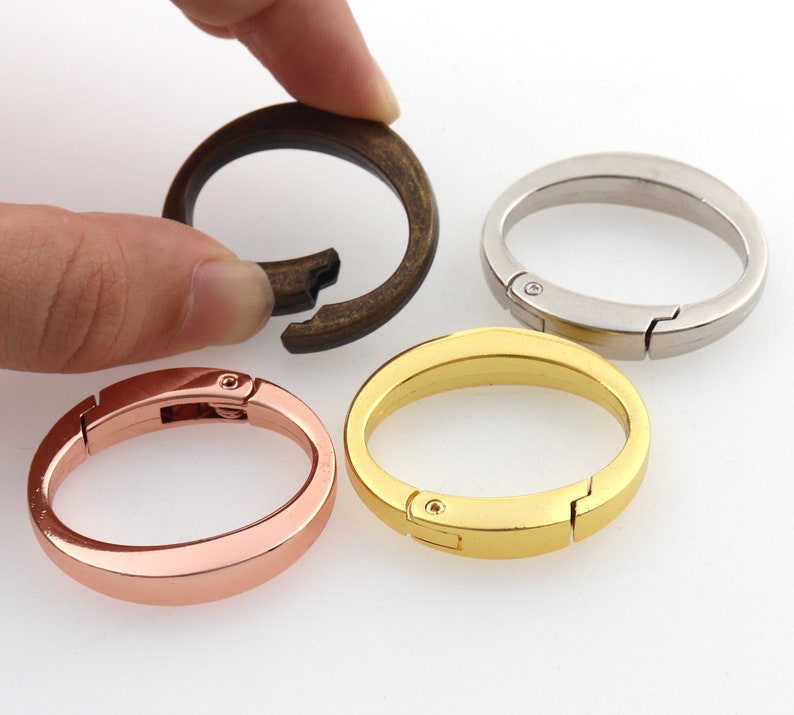 Colorful O-Ring for Bag,Crafts Supplies,Metal rings,Silver Oval rings,Purse strap rings,Purse ring,O rings,Spring clasp,Round ring-1 14/'/'