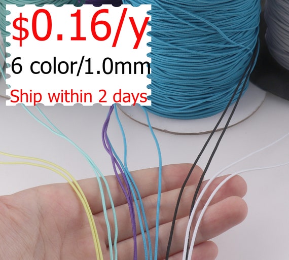 Colorful Elastic Cord,1.0mm Round Elastic Cord,stretch Cord,stretch  Drawstring,elastic Rope Craft Diy,jewelry Cord,nylon Wrapped Rubber. -   Australia