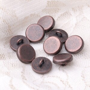 126mm button 10pcs shirt sewing button copper button shank button image 2