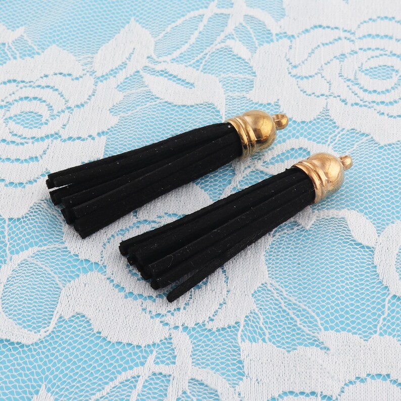 Tassel Charms DIY Tassels Suede Tassels Tassels 4pcs Etsy