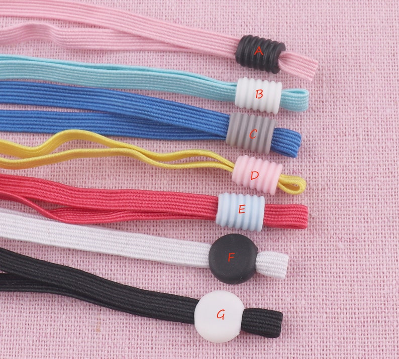 Silicone Cord Stopper1/4''colorful Elastic Cordcord Etsy