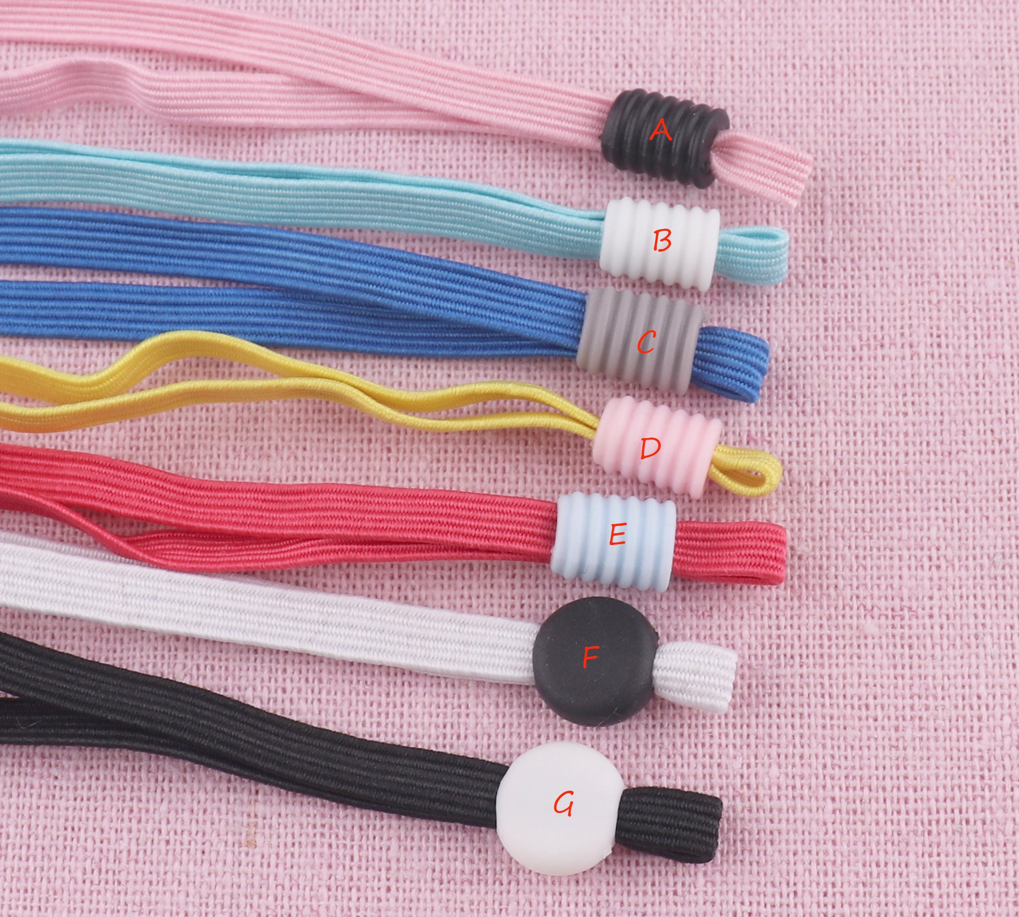Silicone Cord Stopper1/4''colorful Elastic Cordcord Etsy