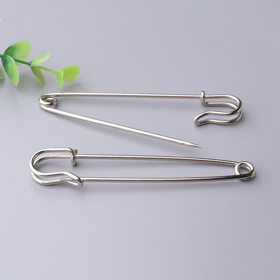 8815mm Jumbo Safety Pins Large Safety Pins Kilt Pins 5pcs Silver Safety  Pins Iron Pins Decorative Pins 