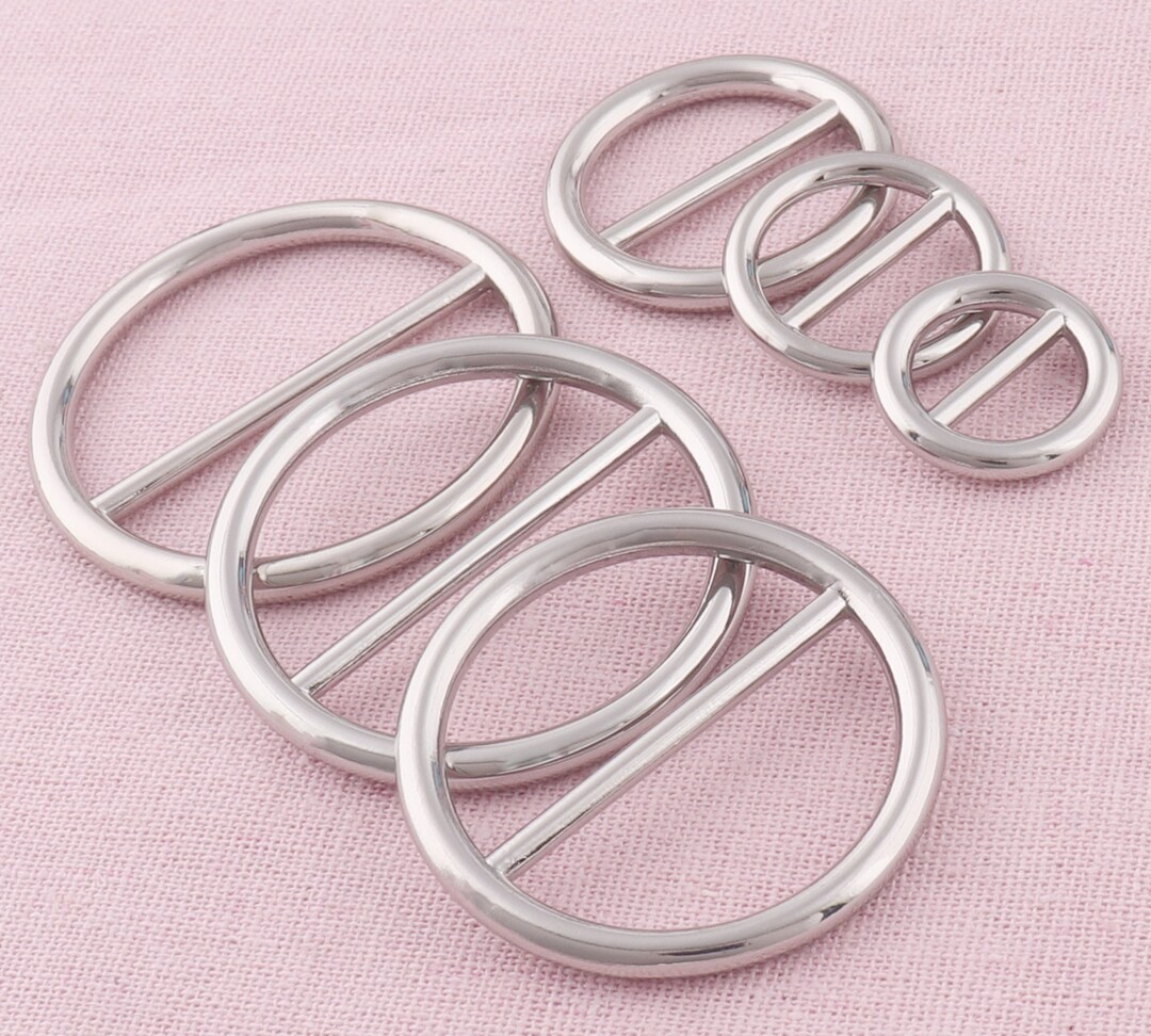 Silver Adjuster Buckle Round Metal Slide Buckle Slide Buckle Etsy
