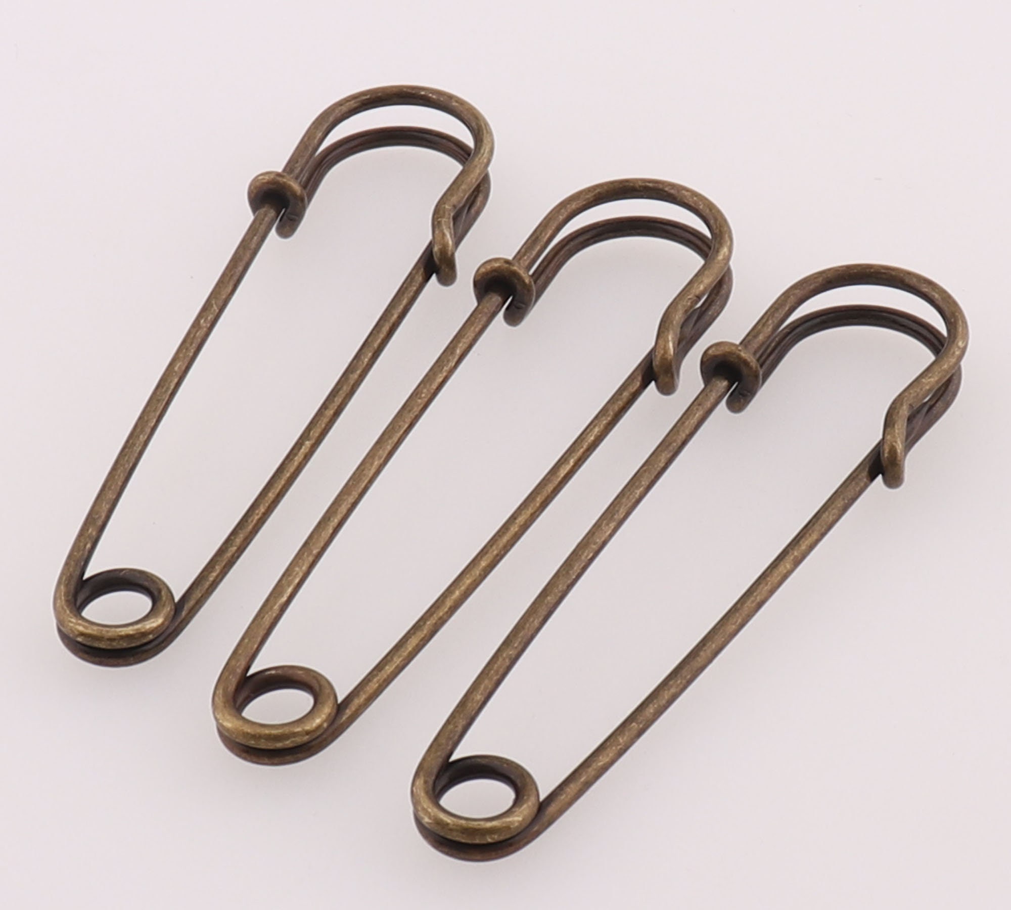 Brooch Pin,jewelry Pins,large Safety Pins,antique Bronze Back Safety Pin  Push Pins,metal Brooch Kilt Pins,clothing/crafts Supplies-2 3/4'' 