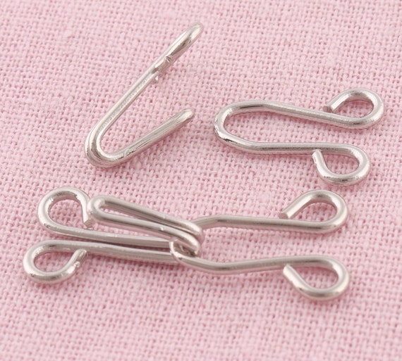 Crafts Supplies,hook and Eyes,silver Clasp Hook and Eye Fasteners