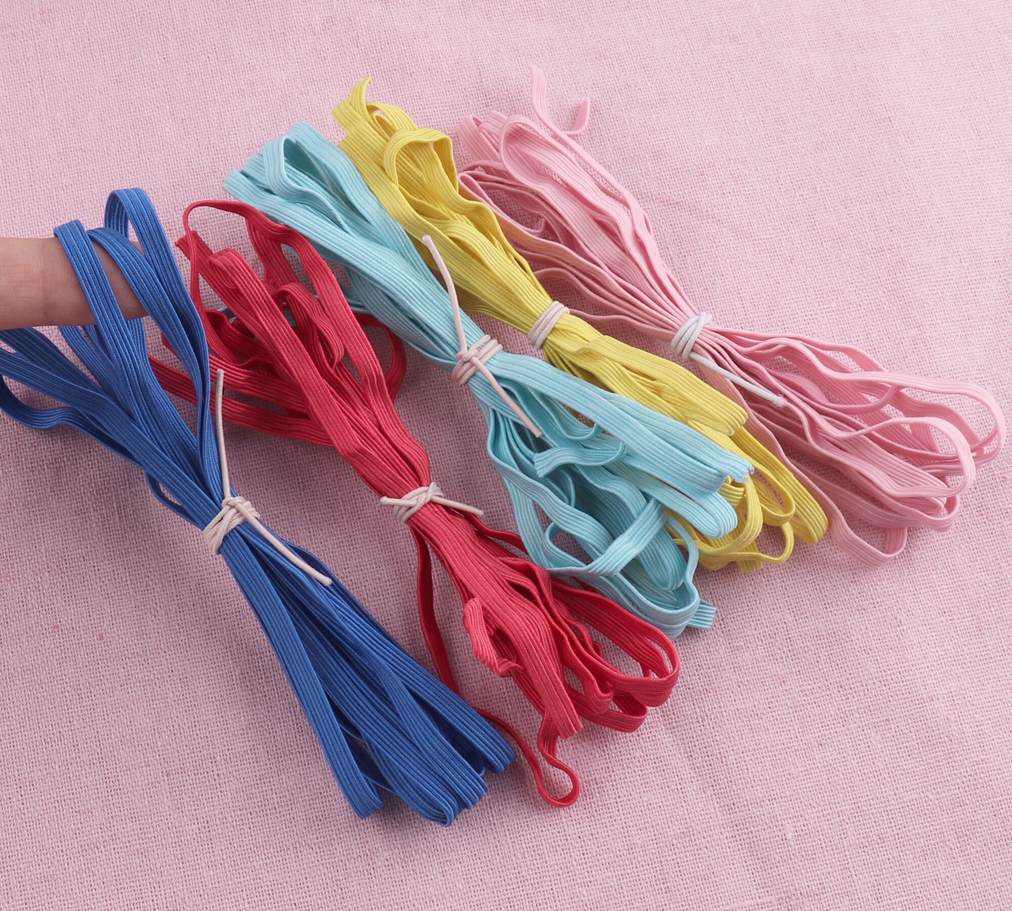 5mm Flat Elastic CordColorful Elastic bandRed elastic Etsy