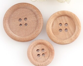 Wood buttons,Sewing Buttons,Craft Buttons,Sewing Supplies,round wooden buttons,Cute Buttons for baby clothing/Gift Card/Crafts Accessories.