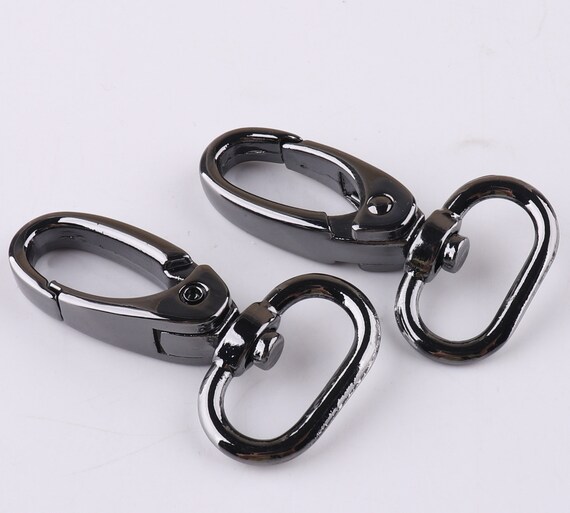 4pcs/4920mm Gun Black Swivel Clasp Swivel Snap Hook Metal Lobster Clasp  Lanyard Hook Bag Hardware Webbing Connector Handbag Accessories -   Canada