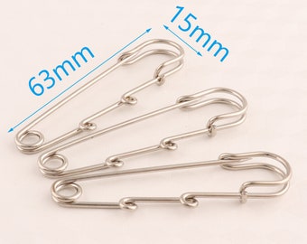 Mr. Pen Silver Safety Pins 2.1 Inches Pack of 200