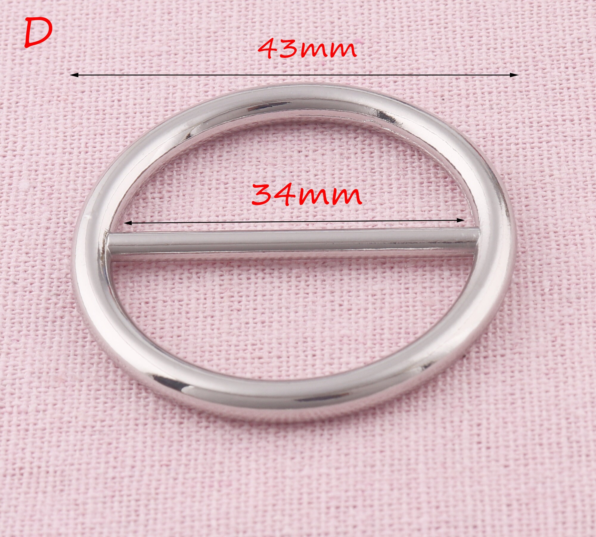 Silver Adjuster Buckle Round Metal Slide Buckle Slide Buckle Etsy