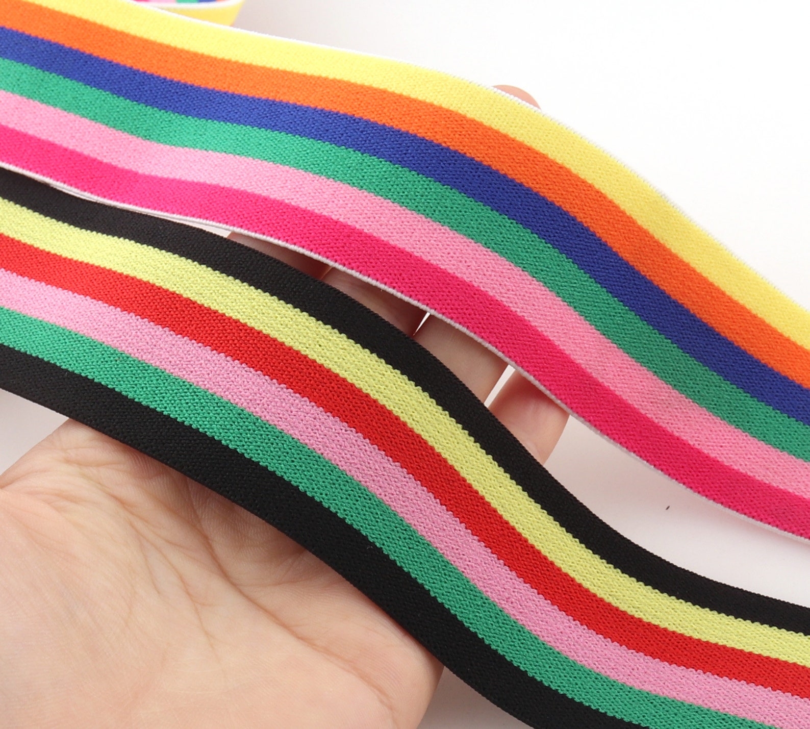 Elastic bingsoft High Quality 1.5''sewing Rainbow Etsy