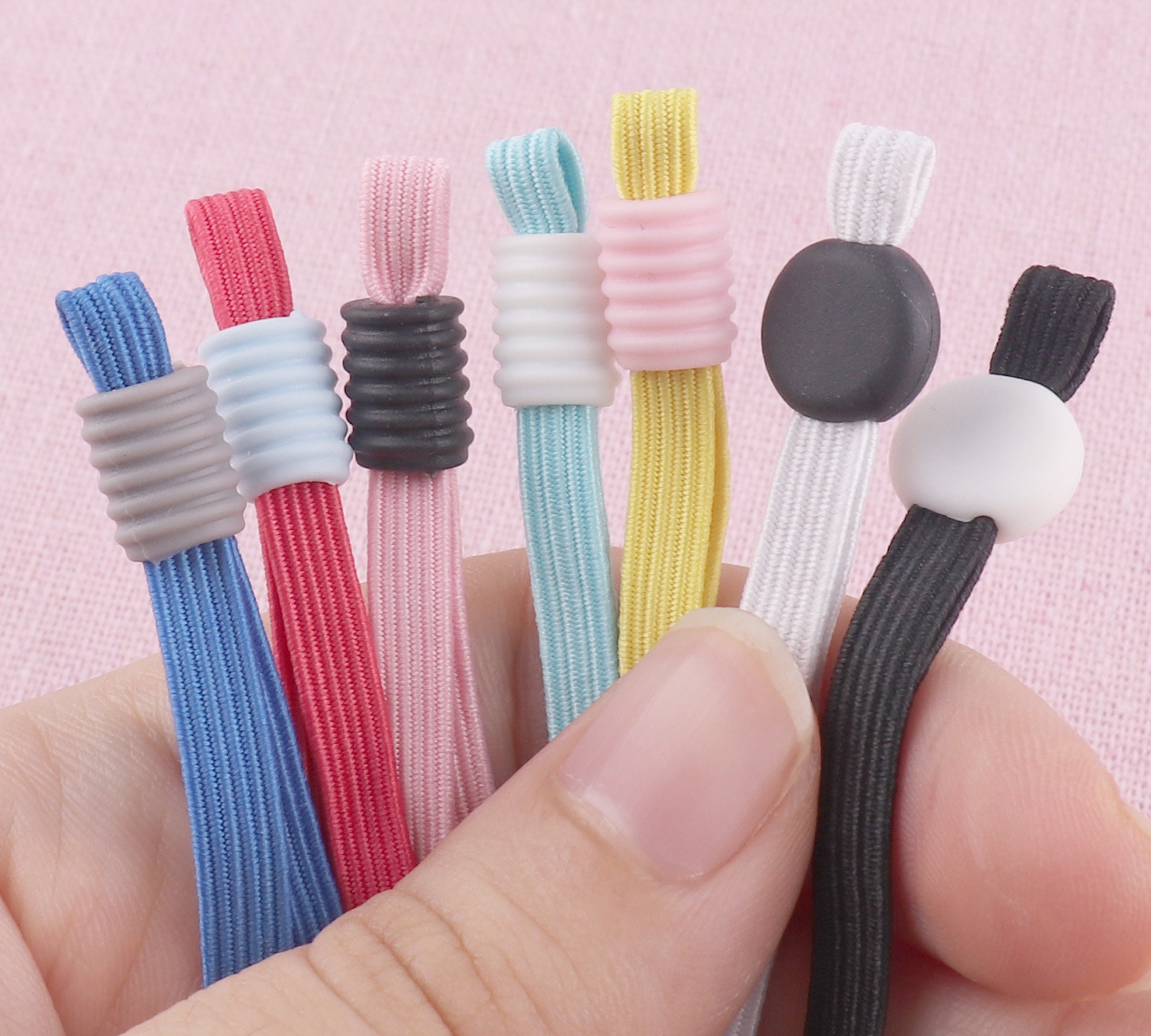 Silicone Cord Stopper1/4''colorful Elastic Cordcord Etsy