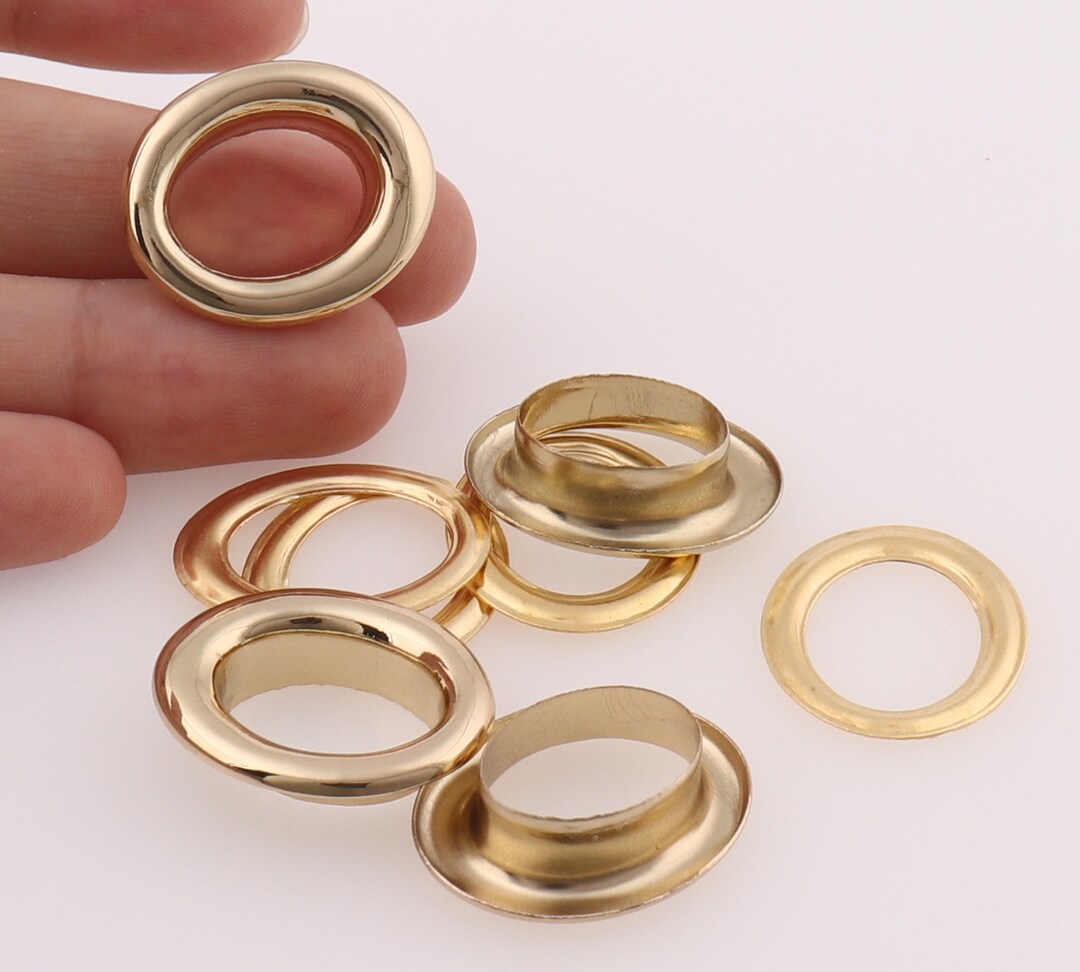 Oval Eyelets 2315 Mm Gold Metal Copper Grommets Eyelets With - Etsy